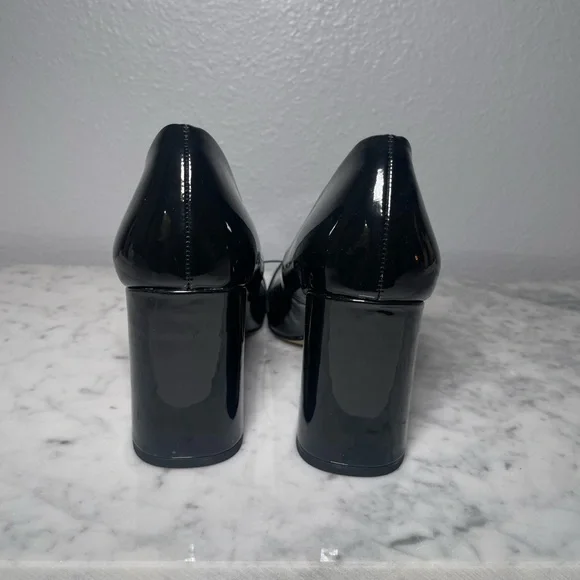 H&M Black Patent Leather Heels - Picture 2 of 6